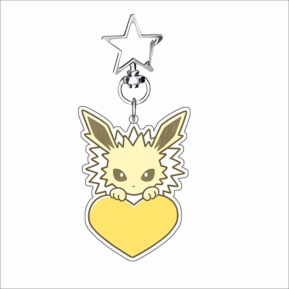 Acrylic Key Chain Pendant for Jolteon Leafeon Flareon Vaporeon Love Theme Self-Made Key Buckle Anime Student Backpack Pendant
Acrylic Key Chain Pendant for Jolteon Leafeon Flareon Vaporeon Love Theme Self-Made Key Buckle Anime Student Backpack Pendant