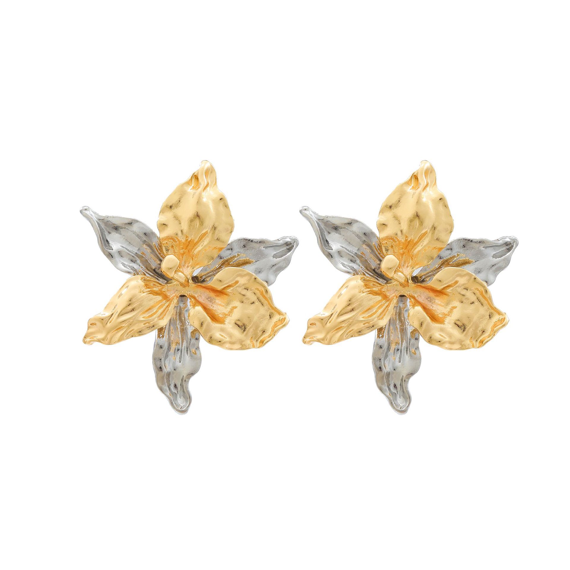 Fashion Metal Color Blocking Flower Stud Earrings ZAA New Women s Simple Classic Earrings Party Zircon Accessories золотой
Fashion Metal Color Blocking Flower Stud Earrings ZAA New Women s Simple Classic Earrings Party Zircon Accessories золотой