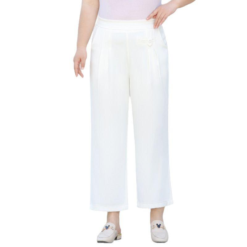 Девятидюймовые брюки из шифона Ice Silk, широкие летние брюки с высокой талией, свободные и утягивающие, сухие повседневные брюки 7XL белый
Девятидюймовые брюки из шифона Ice Silk, широкие летние брюки с высокой талией, свободные и утягивающие, сухие повседневные брюки 7XL белый