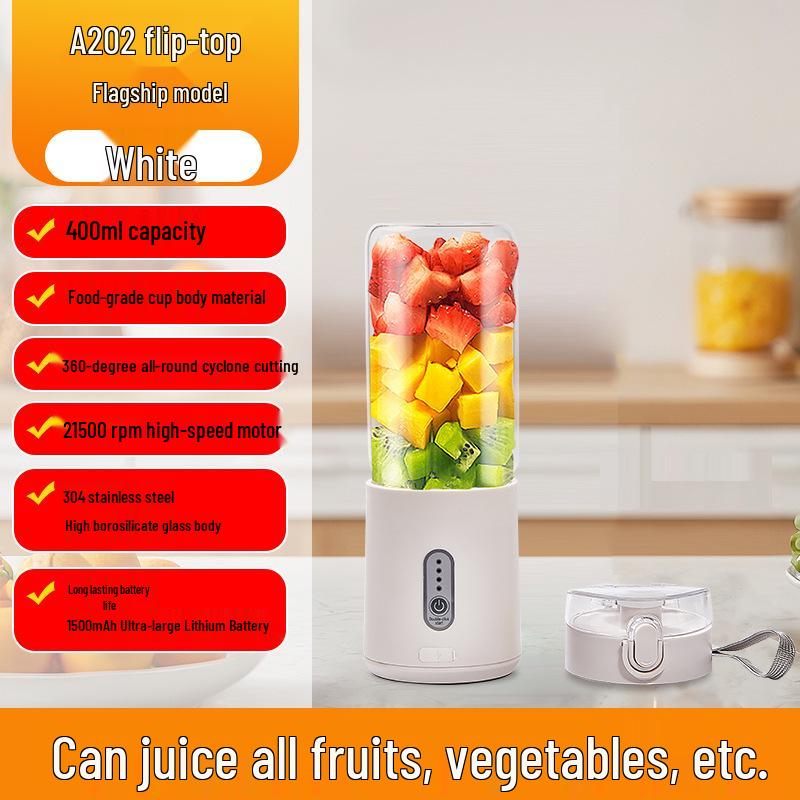 Portable USB Rechargeable Glass Juicer with Power Display білий
Portable USB Rechargeable Glass Juicer with Power Display білий