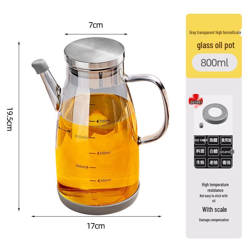 Стеклянная емкость для масла из нержавеющей стали - Бутылка без капель для соевого соуса, уксуса и приправ
Стеклянная емкость для масла из нержавеющей стали - Бутылка без капель для соевого соуса, уксуса и приправ