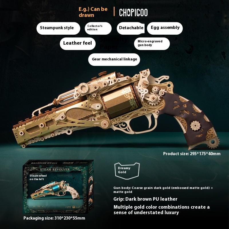 Latest Original Fantasy Steampunk Revolver Miniature Assembled Plaything Collector Advanced Stylish Celebration Handmade Ornaments Need to be assembled
Latest Original Fantasy Steampunk Revolver Miniature Assembled Plaything Collector Advanced Stylish Celebration Handmade Ornaments Need to be assembled