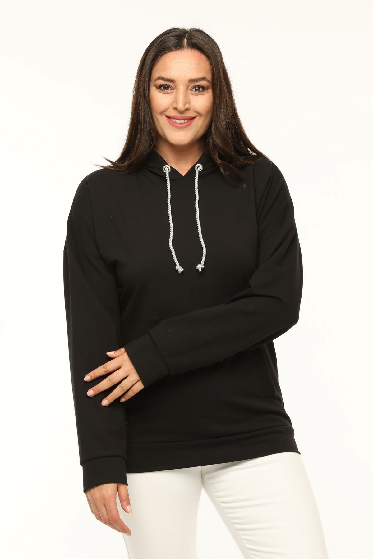 Women s Style Big Size Sweatshirt Plus Size Hooded Glitter Lace-Up Pocket Sweatshirt M/L
Women s Style Big Size Sweatshirt Plus Size Hooded Glitter Lace-Up Pocket Sweatshirt M/L
