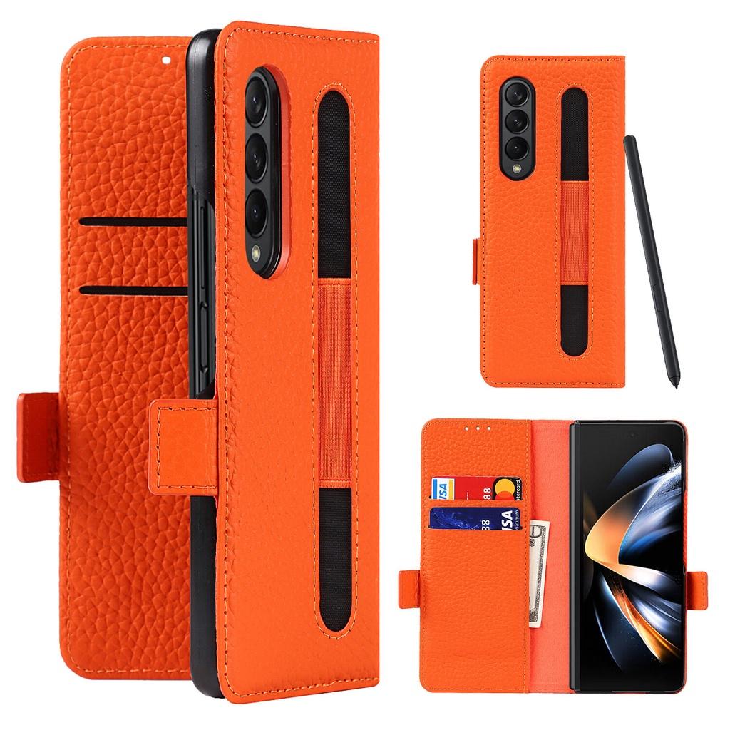 Premium Genuine Leather Cover For Samsung Galaxy Z Fold 5 Fold 4 Fold3 5G Kickstand Wallet Case with S Pen Holder+Card Slots Fold5 помаранчевий
Premium Genuine Leather Cover For Samsung Galaxy Z Fold 5 Fold 4 Fold3 5G Kickstand Wallet Case with S Pen Holder+Card Slots Fold5 помаранчевий