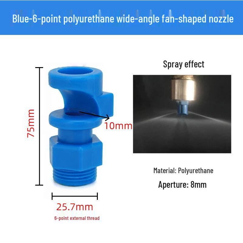Polyurethane Wide-Angle Fan Nozzle for Dust Removal and Cleaning in Coal Mines, Featuring Magnetic Separation and Large-Angle Spray.
Polyurethane Wide-Angle Fan Nozzle for Dust Removal and Cleaning in Coal Mines, Featuring Magnetic Separation and Large-Angle Spray.