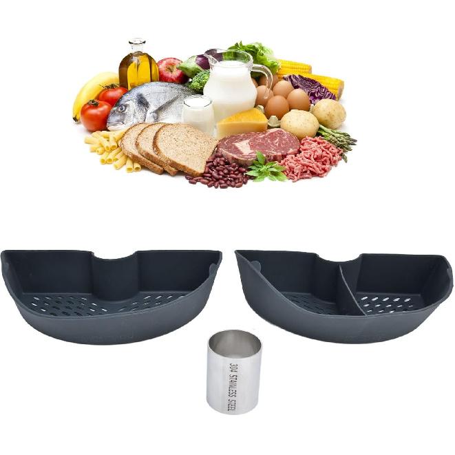 Jiawu Cooking Divider Pan, Cooking Divider Non Stick for Thermomix TM5 TM6 TM31 for Kitchen for Home
Jiawu Cooking Divider Pan, Cooking Divider Non Stick for Thermomix TM5 TM6 TM31 for Kitchen for Home