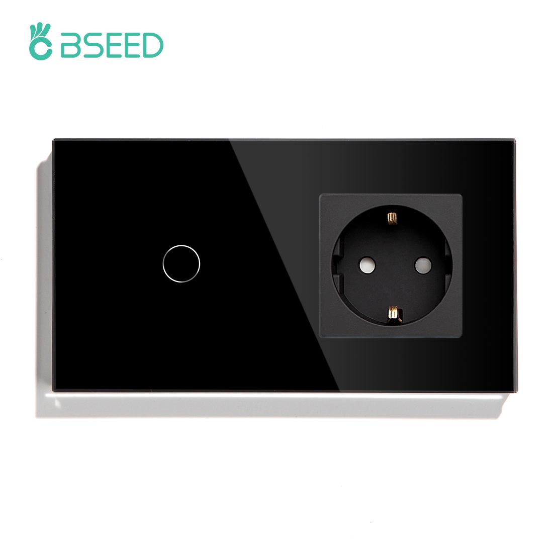 BSEED Touch Switch 1Gang 2Gang 3Gang EU Standard Wall Switches Socket With 3 Colors 300W Crystal Glass Panel Touch Switch 157MM 110-240V&EU
BSEED Touch Switch 1Gang 2Gang 3Gang EU Standard Wall Switches Socket With 3 Colors 300W Crystal Glass Panel Touch Switch 157MM 110-240V&EU