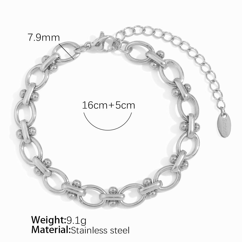 European and American simple personalized retro titanium steel bracelet women s advanced design bracelet collarbone chain
European and American simple personalized retro titanium steel bracelet women s advanced design bracelet collarbone chain