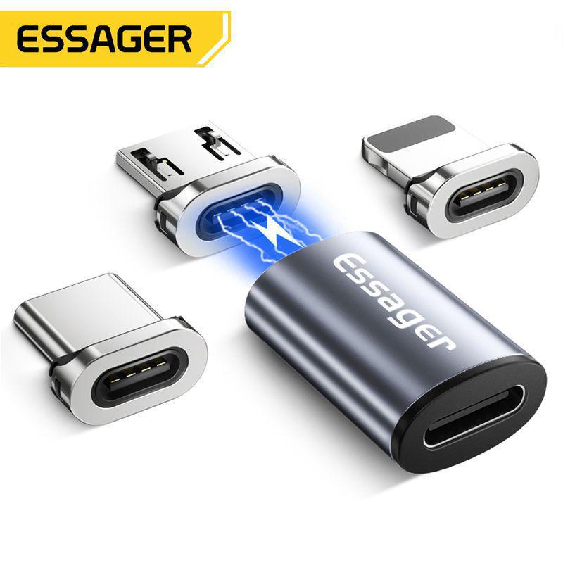 Мини-магнитный адаптер ESSAGER: 3-в-1 для устройств Android, Apple и Type-C Android magnetic head
Мини-магнитный адаптер ESSAGER: 3-в-1 для устройств Android, Apple и Type-C Android magnetic head
