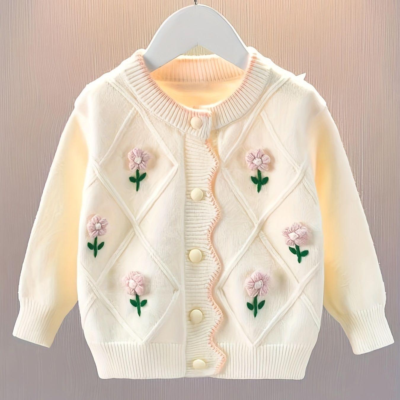 Дівчачий квітковий в язаний кардиган - Весняно-осінній стиль 110 - Height 100-110 cm
Дівчачий квітковий в язаний кардиган - Весняно-осінній стиль 110 - Height 100-110 cm