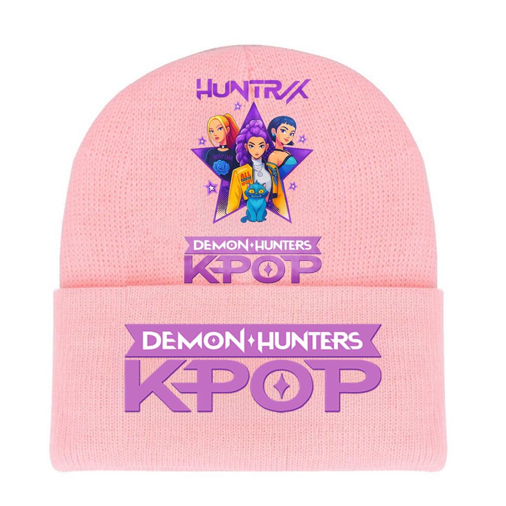 Kpop Demon Hunters HUNTRIX SAJABOYS Letter Printed Rolled-edge Woolen Knitted Cap Thickened Cold Season Adult Hat Fans Birth Date Present
Kpop Demon Hunters HUNTRIX SAJABOYS Letter Printed Rolled-edge Woolen Knitted Cap Thickened Cold Season Adult Hat Fans Birth Date Present