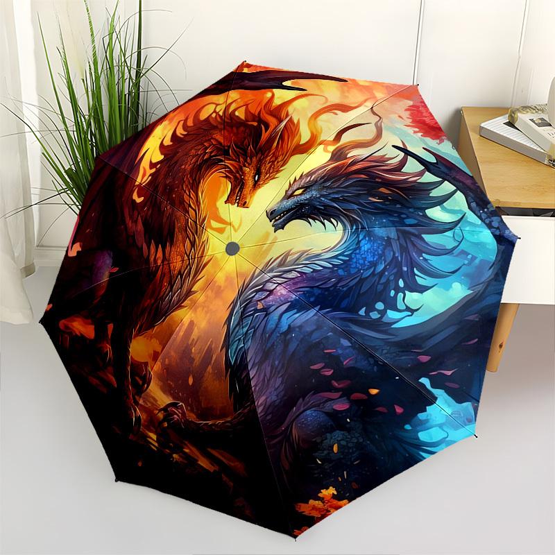 Dragons, Fantasy- Automatic umbrella, Four Seasons Portable Folding Umbrella, Suitable for Men and Women, Travel, Daily Compact Umbrella, Ou
Dragons, Fantasy- Automatic umbrella, Four Seasons Portable Folding Umbrella, Suitable for Men and Women, Travel, Daily Compact Umbrella, Ou