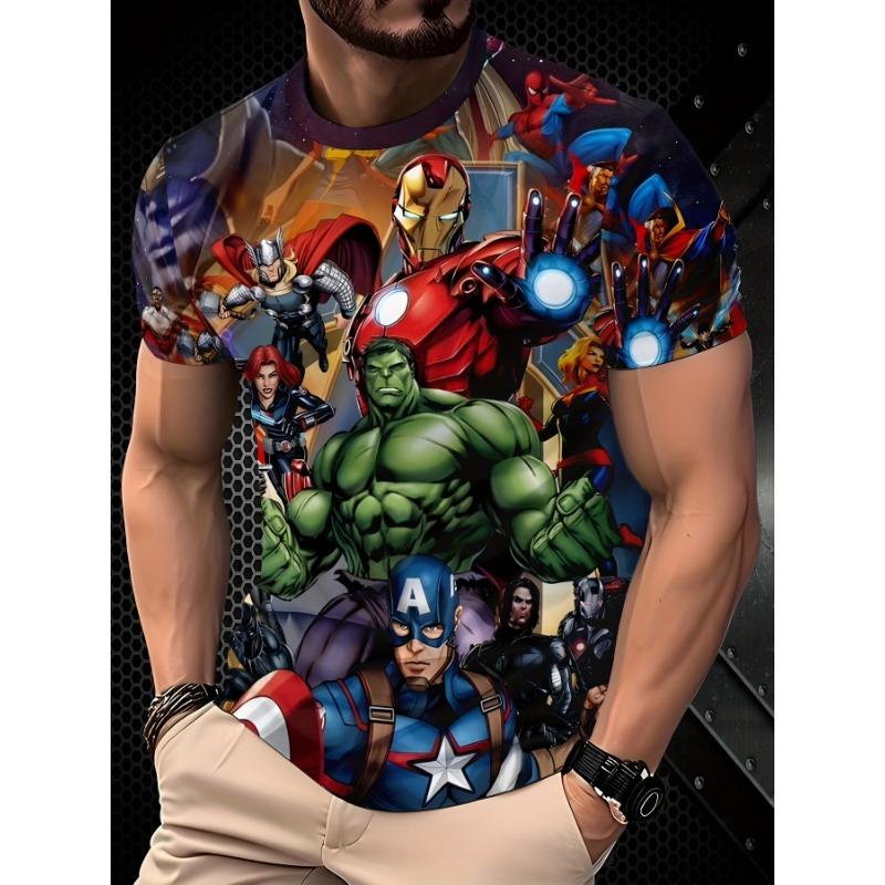 Летняя мужская 3D-печатная футболка Marvel Мстители Железный Человек Халк для уличной одежды, с круглым вырезом, с коротким рукавом, взрослая спортивная футболка XXL
Летняя мужская 3D-печатная футболка Marvel Мстители Железный Человек Халк для уличной одежды, с круглым вырезом, с коротким рукавом, взрослая спортивная футболка XXL