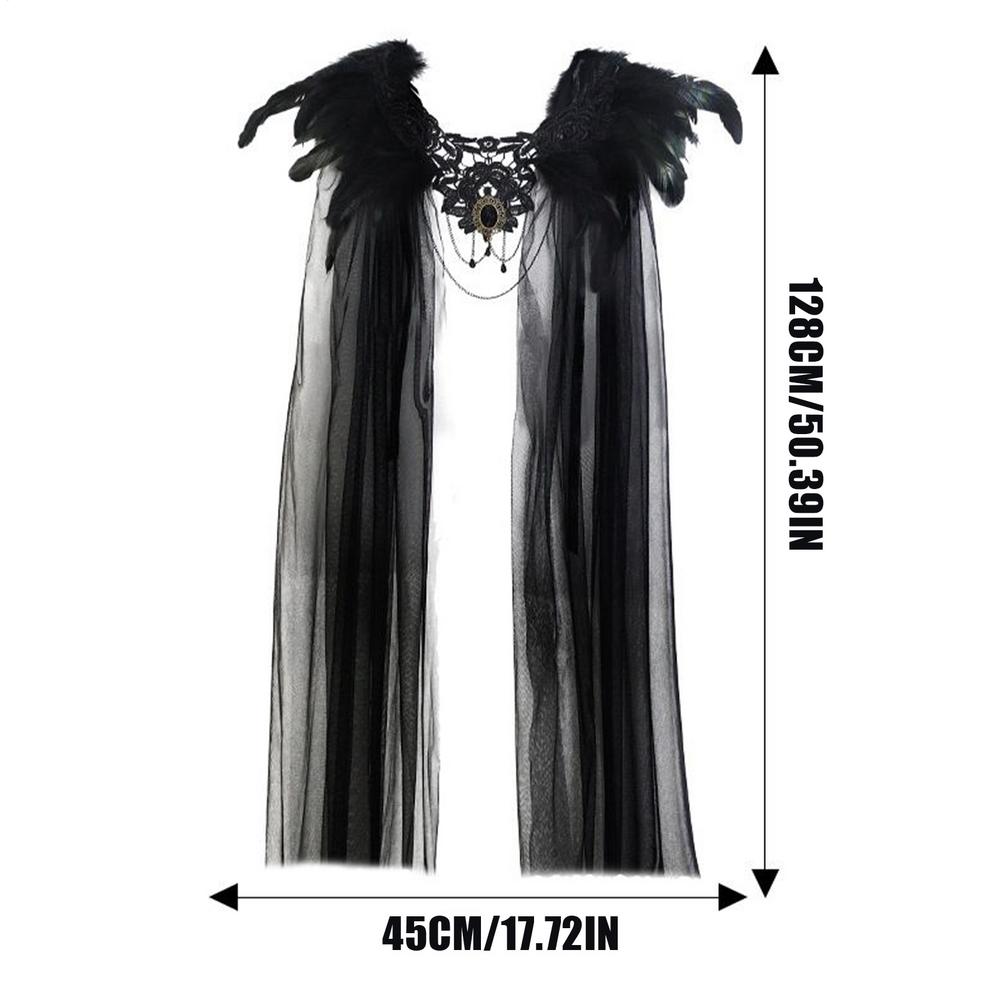 Feathers Cape Halloween Cosplay Cape Costume Retro Cosplay Cloak for Women Ladies Event Organizers Stage Performance School
Feathers Cape Halloween Cosplay Cape Costume Retro Cosplay Cloak for Women Ladies Event Organizers Stage Performance School
