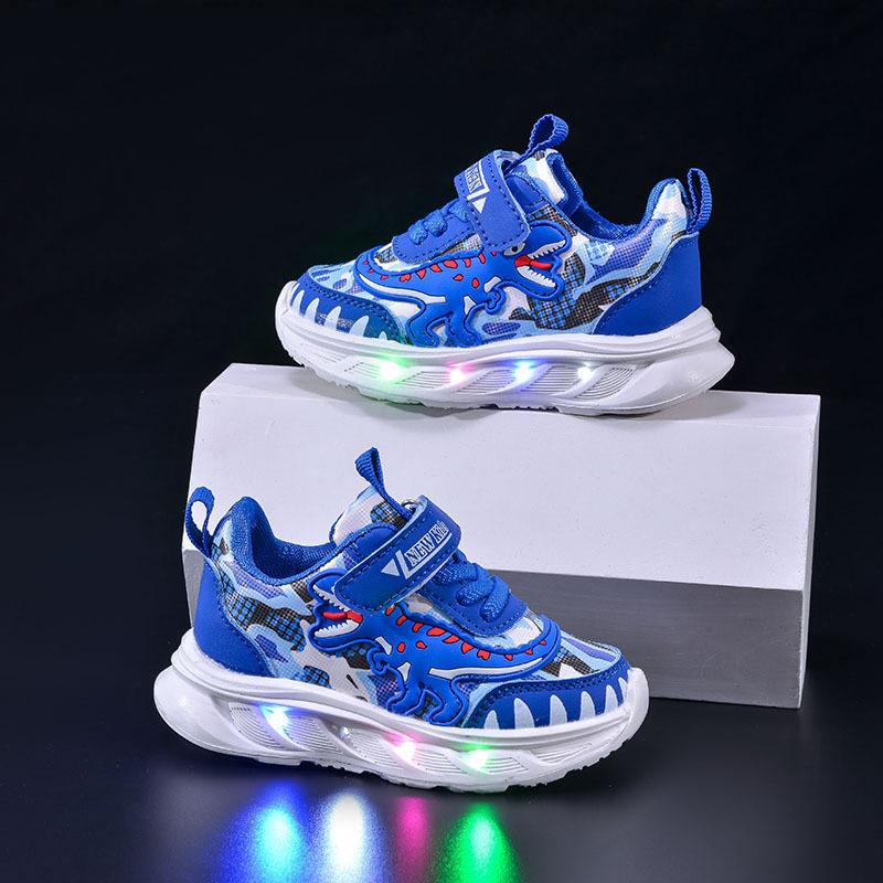 Cartoon Dinosaur Children Sports Shoe Fashion Boys Shoes Casual Shoes LED Lights Tennis Sneakers Basketball Shoes 25 синій
Cartoon Dinosaur Children Sports Shoe Fashion Boys Shoes Casual Shoes LED Lights Tennis Sneakers Basketball Shoes 25 синій
