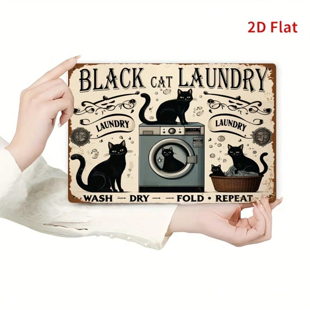 Metal Wall Art Black Cat Vintage Laundry Sign 8x12 Inch Outdoor
Metal Wall Art Black Cat Vintage Laundry Sign 8x12 Inch Outdoor