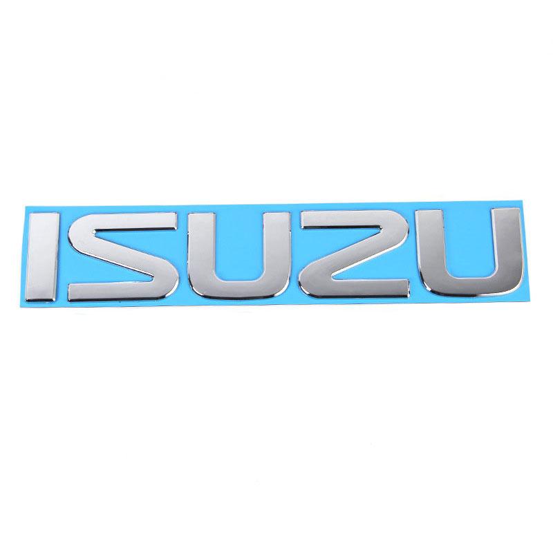 ISUZU big letter emblem front badge Car stickers for ISUZU D-MAX I II WFR VAN NFR ATV TROOPER head label logo refit accessories
ISUZU big letter emblem front badge Car stickers for ISUZU D-MAX I II WFR VAN NFR ATV TROOPER head label logo refit accessories