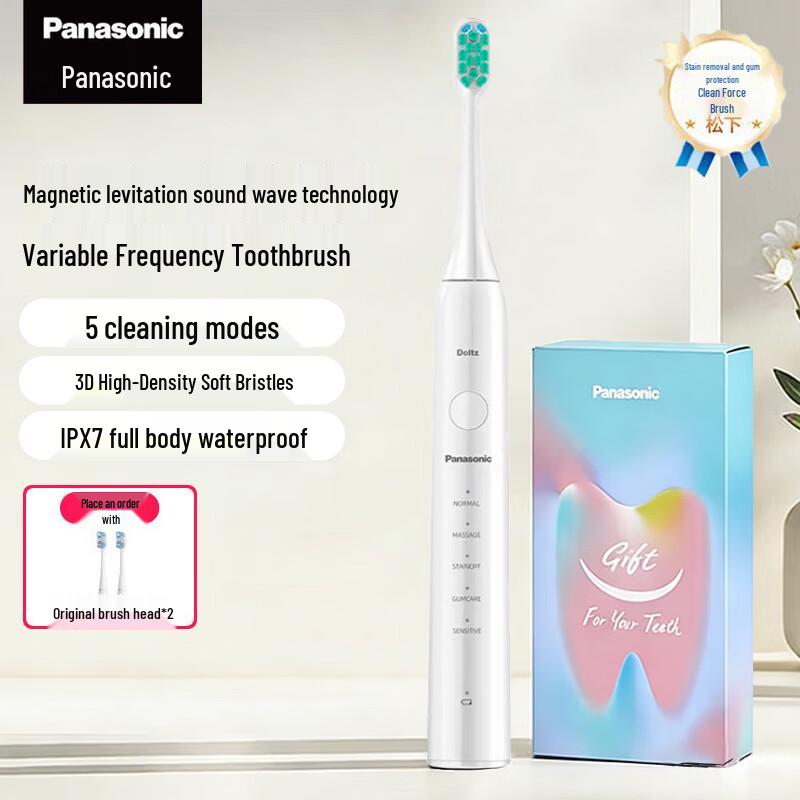 Panasonic DC01 Звуковая электрическая зубная щетка
Panasonic DC01 Звуковая электрическая зубная щетка