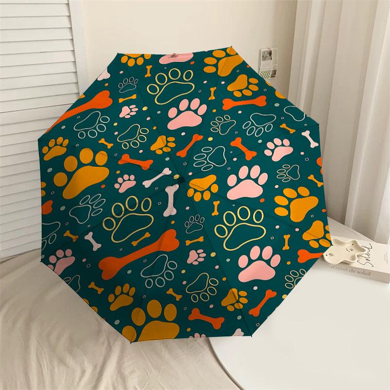 1PC Paw Prints Bone Automatic Open/Close Umbrella with Windproof, 8-Rib Sturdy Canopy, Durable Ribs, Fashionable Design,1257a
1PC Paw Prints Bone Automatic Open/Close Umbrella with Windproof, 8-Rib Sturdy Canopy, Durable Ribs, Fashionable Design,1257a