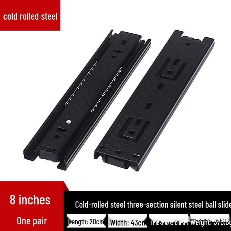 6-inch & 8-inch Thickened Push-to-Open Silent Drawer Slides with Three-Section Self-Closing Damping Mechanism, Handleless Design.
6-inch & 8-inch Thickened Push-to-Open Silent Drawer Slides with Three-Section Self-Closing Damping Mechanism, Handleless Design.
