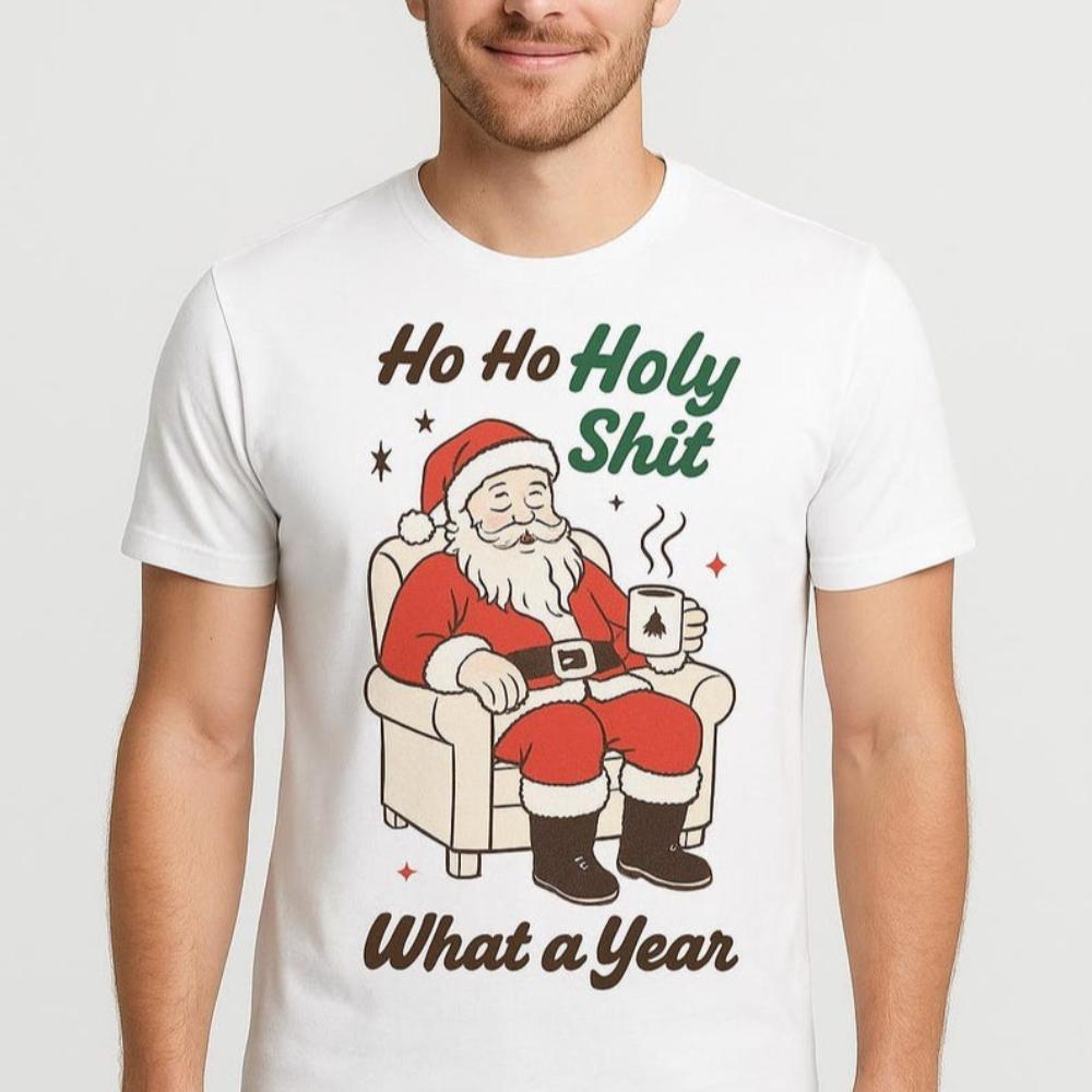 Funny Christmas Ho Ho Holy Sht What A Year Printed Tshirt Santa Humor Sarcastic Xmas T Shirt Woman Man Cotton Shortsleev 4XL
Funny Christmas Ho Ho Holy Sht What A Year Printed Tshirt Santa Humor Sarcastic Xmas T Shirt Woman Man Cotton Shortsleev 4XL