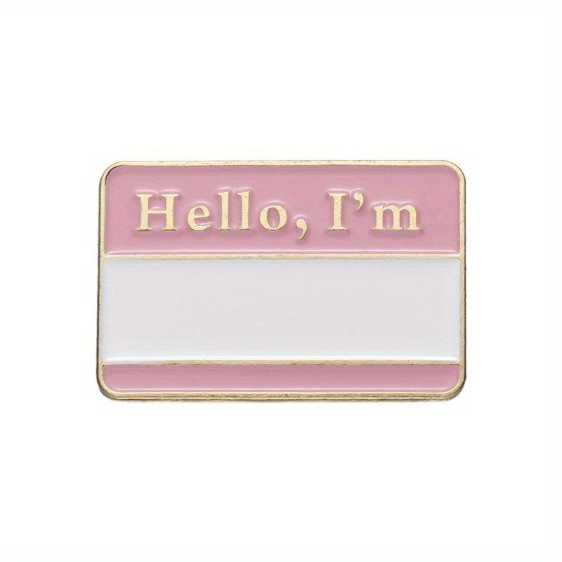 Fashion Geometric Brooches with Fun Sign Identity Badge, for Office/Party/Uniform, An Interesting Way To Introduce Yourself розовый
Fashion Geometric Brooches with Fun Sign Identity Badge, for Office/Party/Uniform, An Interesting Way To Introduce Yourself розовый