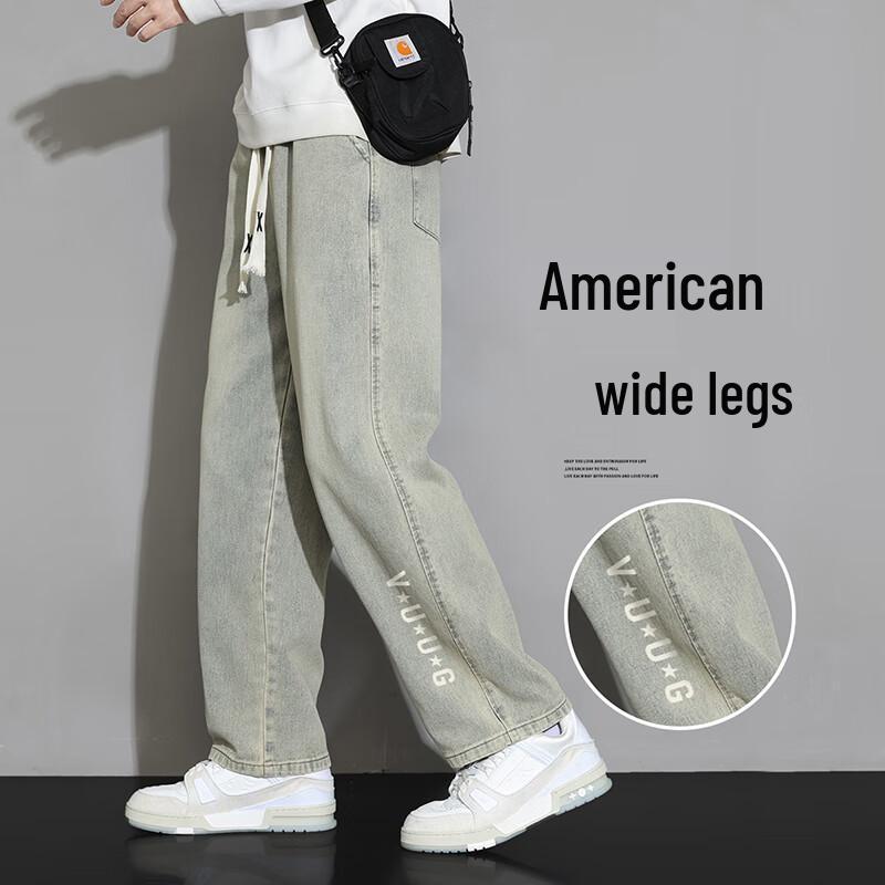 VUUG Мужские джинсы из денима прямого кроя в американском ретро-стиле 3XL
VUUG Мужские джинсы из денима прямого кроя в американском ретро-стиле 3XL