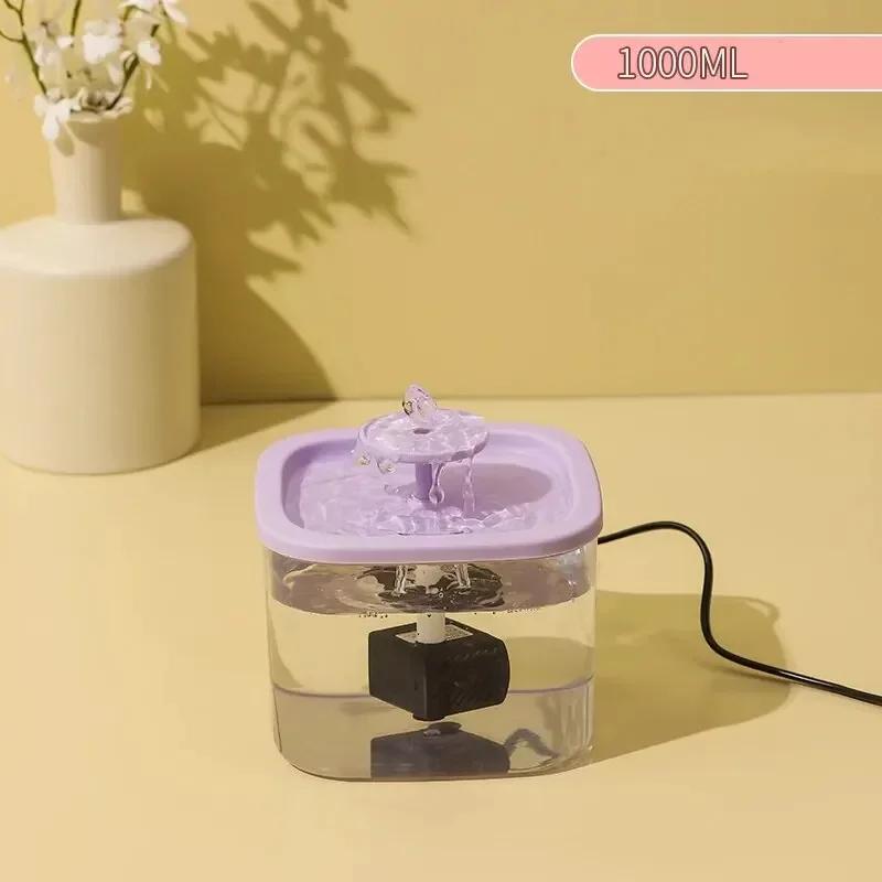 Mini Silent Pet Water Fountain 1L Transparent Automatic Drinking Bowl for Cats Dogs CN Plug фиолетовый
Mini Silent Pet Water Fountain 1L Transparent Automatic Drinking Bowl for Cats Dogs CN Plug фиолетовый