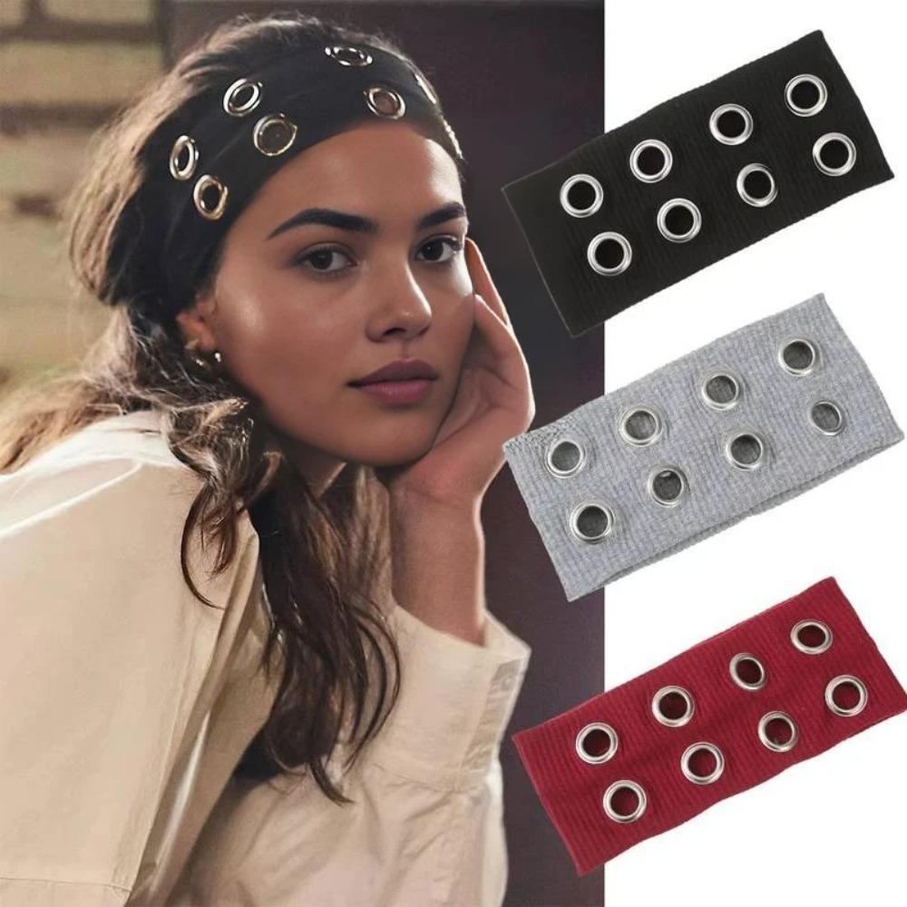Fabric Rock Head Band Metal Eyelets Hollowed Out Eyelets Headband Punk Headwrap Casual Wear рожевий
Fabric Rock Head Band Metal Eyelets Hollowed Out Eyelets Headband Punk Headwrap Casual Wear рожевий