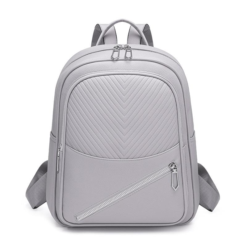 Large Capacity PU Backpack Women s Waterproof Travel Backpack світло-фіолетового кольору
Large Capacity PU Backpack Women s Waterproof Travel Backpack світло-фіолетового кольору