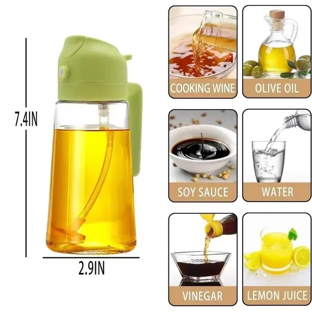 2 in1 Oil Spray Bottle Glass Kitchen Barbecue Cooking Olive Oil Dispenser Oil Jar Vinegar Soy Sauce Spray Container
2 in1 Oil Spray Bottle Glass Kitchen Barbecue Cooking Olive Oil Dispenser Oil Jar Vinegar Soy Sauce Spray Container