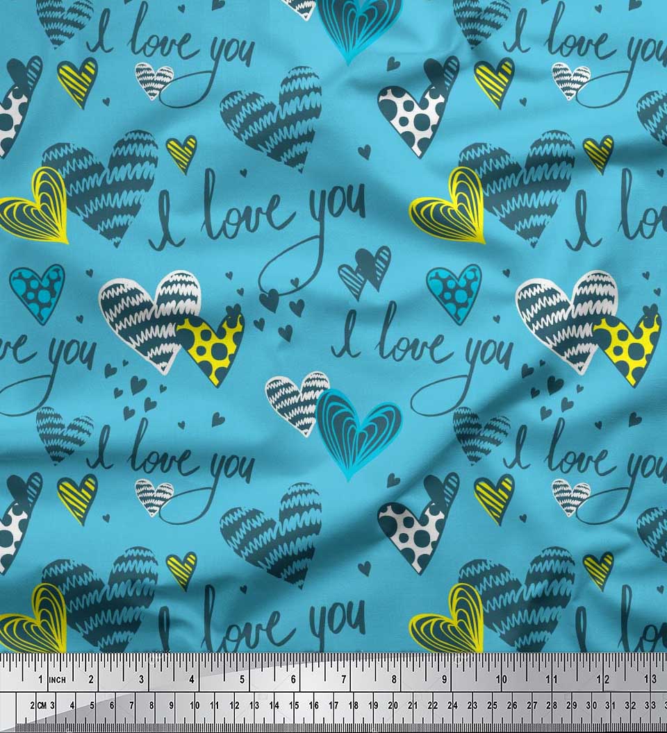 Soimoi Beige Japan Crepe Satin Fabric Heart & I Love You Text Print Швейна тканина метр 42 дюйма 42 Inch Wide - Poly Crepe синій
Soimoi Beige Japan Crepe Satin Fabric Heart & I Love You Text Print Швейна тканина метр 42 дюйма 42 Inch Wide - Poly Crepe синій