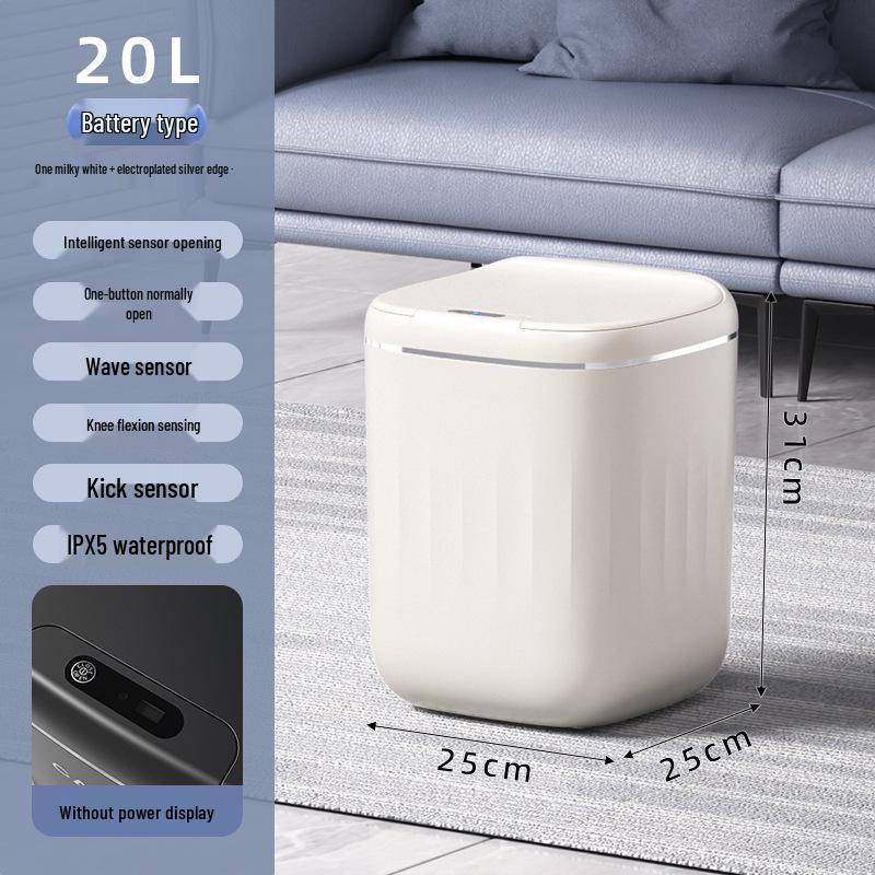 2026 Smart Home Trash Can: 24L Large Capacity, Battery-Powered, Digital Display, Contactless Induction.
2026 Smart Home Trash Can: 24L Large Capacity, Battery-Powered, Digital Display, Contactless Induction.
