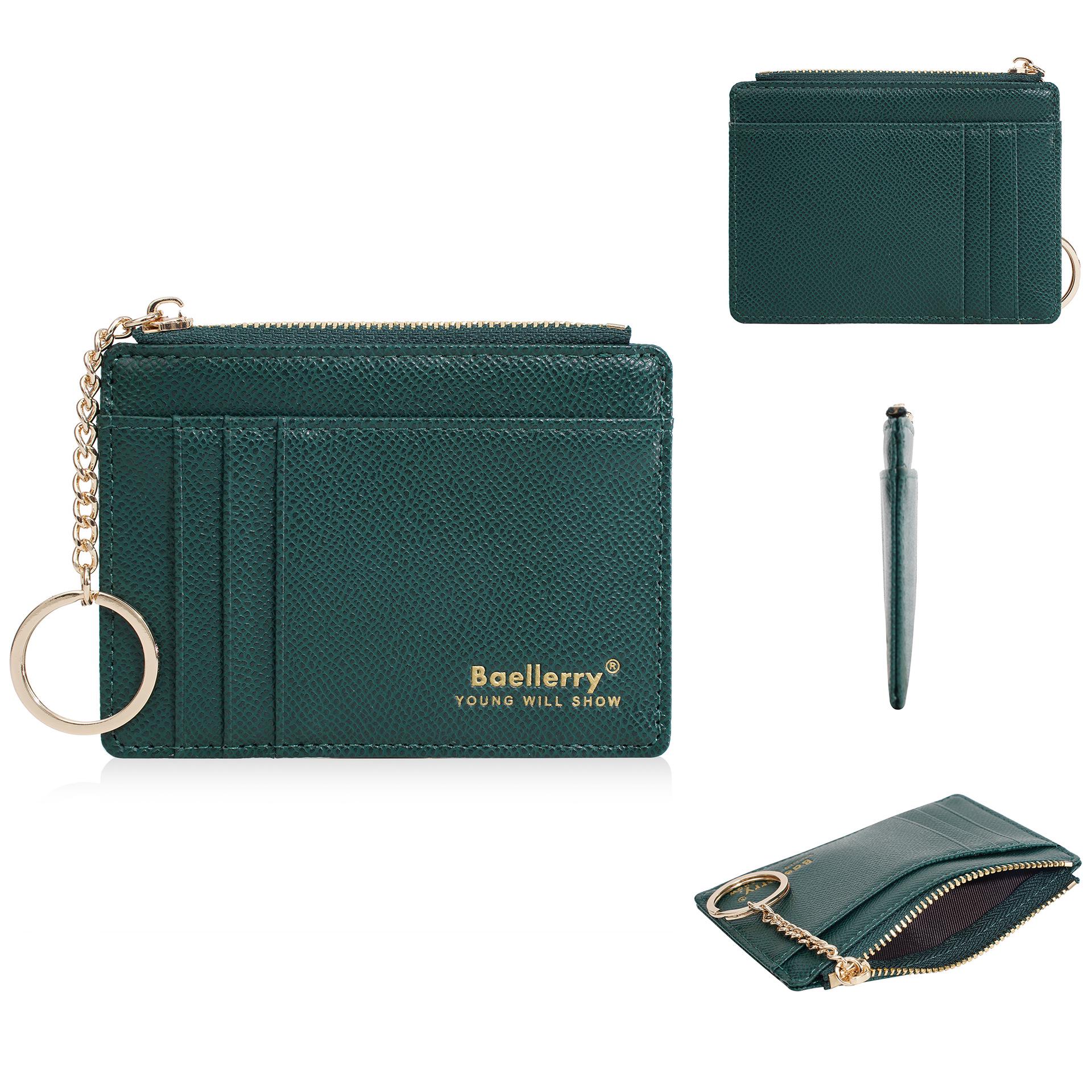 Slim Women s Multi-Card Holder Coin Purse with Keyring – Stylish and Compact зелёный
Slim Women s Multi-Card Holder Coin Purse with Keyring – Stylish and Compact зелёный