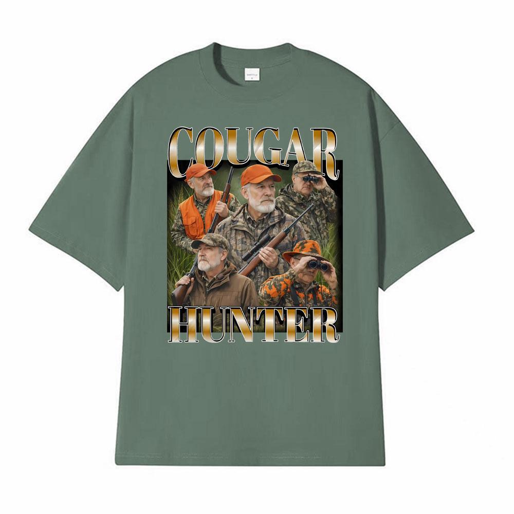 Cougar Hunter Funny Hunting Meme Tshirt Men Women Clothing Fashion Summer Tee Shirt Cotton Oversized Short Sleeve T Shirts Tops 4XL
Cougar Hunter Funny Hunting Meme Tshirt Men Women Clothing Fashion Summer Tee Shirt Cotton Oversized Short Sleeve T Shirts Tops 4XL