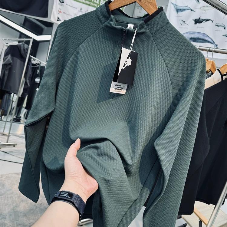 Men s Autumn/Winter Moisture-Wicking Stand Collar Half-Zip Sweatshirt - Breathable Long Sleeve Fitness Top 3XL
Men s Autumn/Winter Moisture-Wicking Stand Collar Half-Zip Sweatshirt - Breathable Long Sleeve Fitness Top 3XL