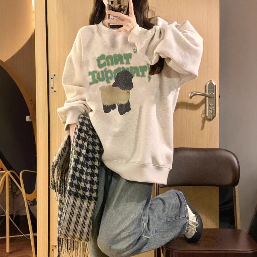 Women s 2024 Gray Round Neck Sweatshirt - Loose Fit, Fleece-Lined, Petite Style for Spring and Autumn XL
Women s 2024 Gray Round Neck Sweatshirt - Loose Fit, Fleece-Lined, Petite Style for Spring and Autumn XL