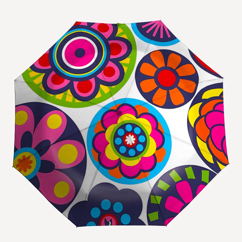 1pc Flower Mandala Pattern Auto-Fold Umbrella with One-Touch Open/Close - 8 Reinforced Ribs for Windproof Stability, yy251118165
1pc Flower Mandala Pattern Auto-Fold Umbrella with One-Touch Open/Close - 8 Reinforced Ribs for Windproof Stability, yy251118165