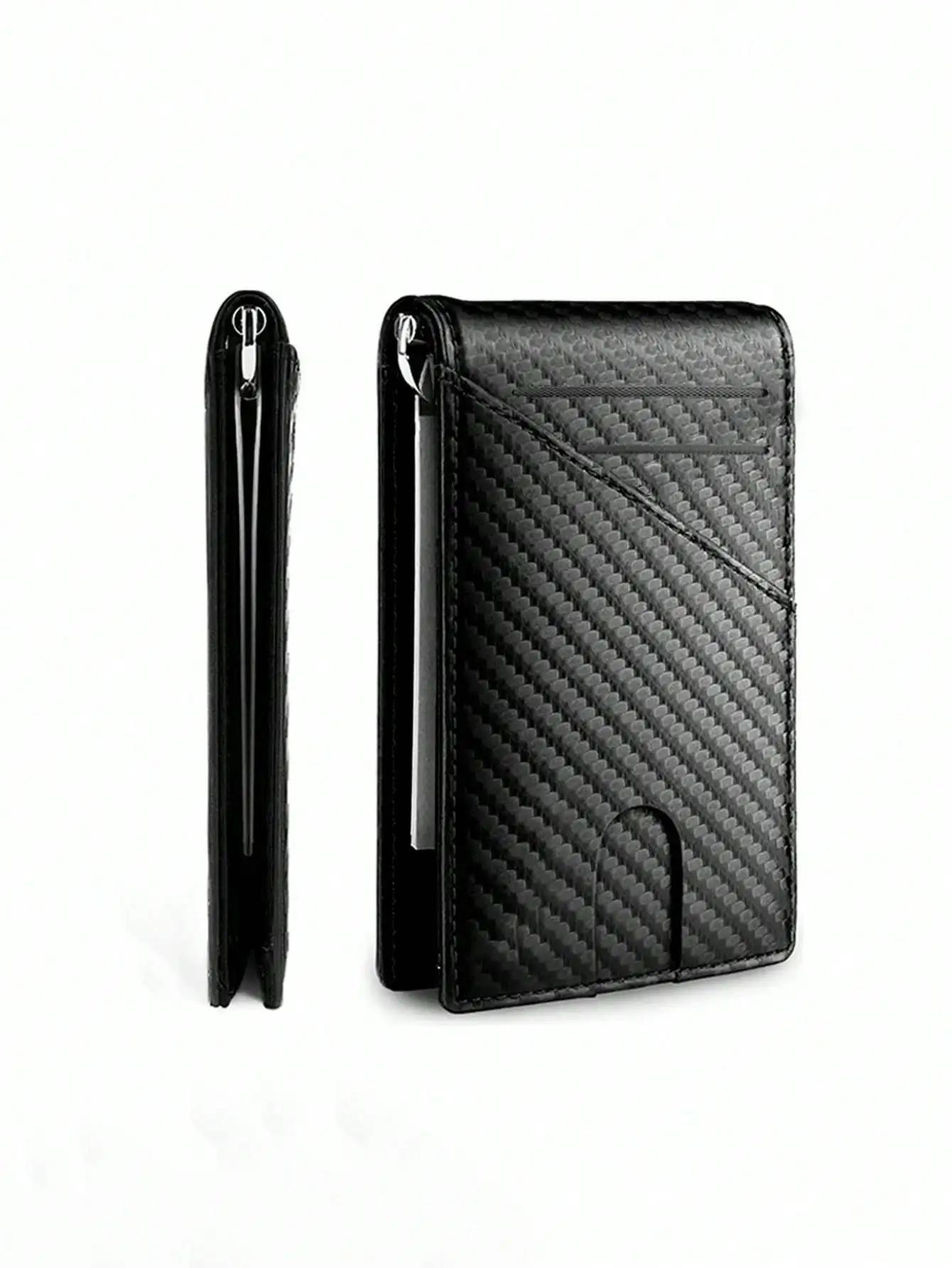 Rfid Carbon Fiber Men Wallets Man Card Holder Money Bag Slim Thin Mini Wallet Male Small Short Purse Black Walet Billfold Vallet
Rfid Carbon Fiber Men Wallets Man Card Holder Money Bag Slim Thin Mini Wallet Male Small Short Purse Black Walet Billfold Vallet
