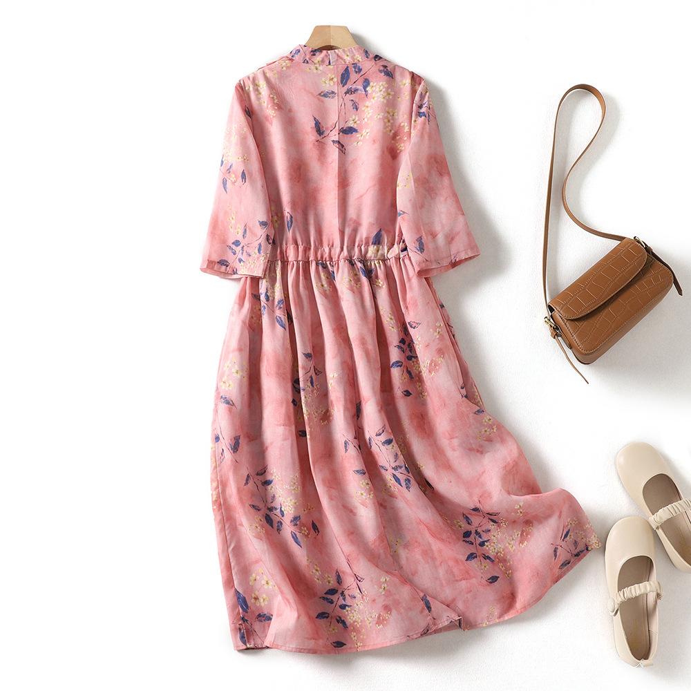 Shoulder design 2025 summer new cotton and linen printed V-neck drawstring waist fairy dress 2XL рожевий
Shoulder design 2025 summer new cotton and linen printed V-neck drawstring waist fairy dress 2XL рожевий