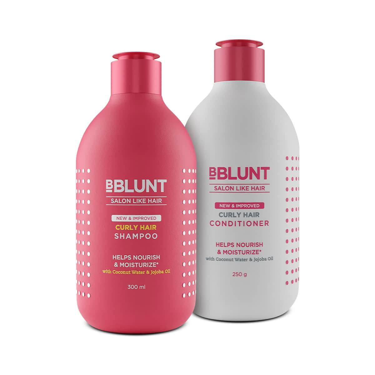BBlunt Curly Hair Shampoo And Conditioner Combo For Defined Curls, Frizz Control, Daily Nourish Care 300 ml + 250 g
BBlunt Curly Hair Shampoo And Conditioner Combo For Defined Curls, Frizz Control, Daily Nourish Care 300 ml + 250 g