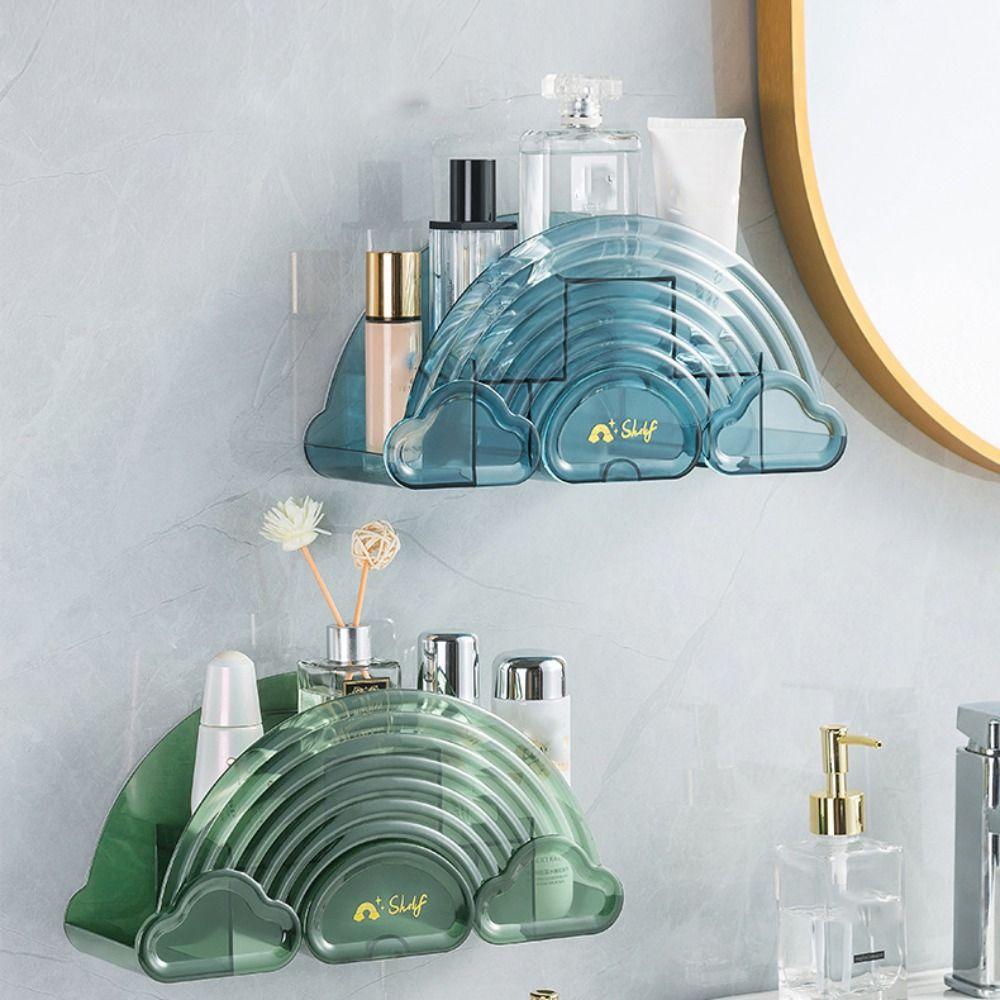 Стеллаж для хранения без ударов, органайзер для косметики в форме радуги, настенная полка для ванной комнаты, аксессуары для ванной комнаты
Стеллаж для хранения без ударов, органайзер для косметики в форме радуги, настенная полка для ванной комнаты, аксессуары для ванной комнаты