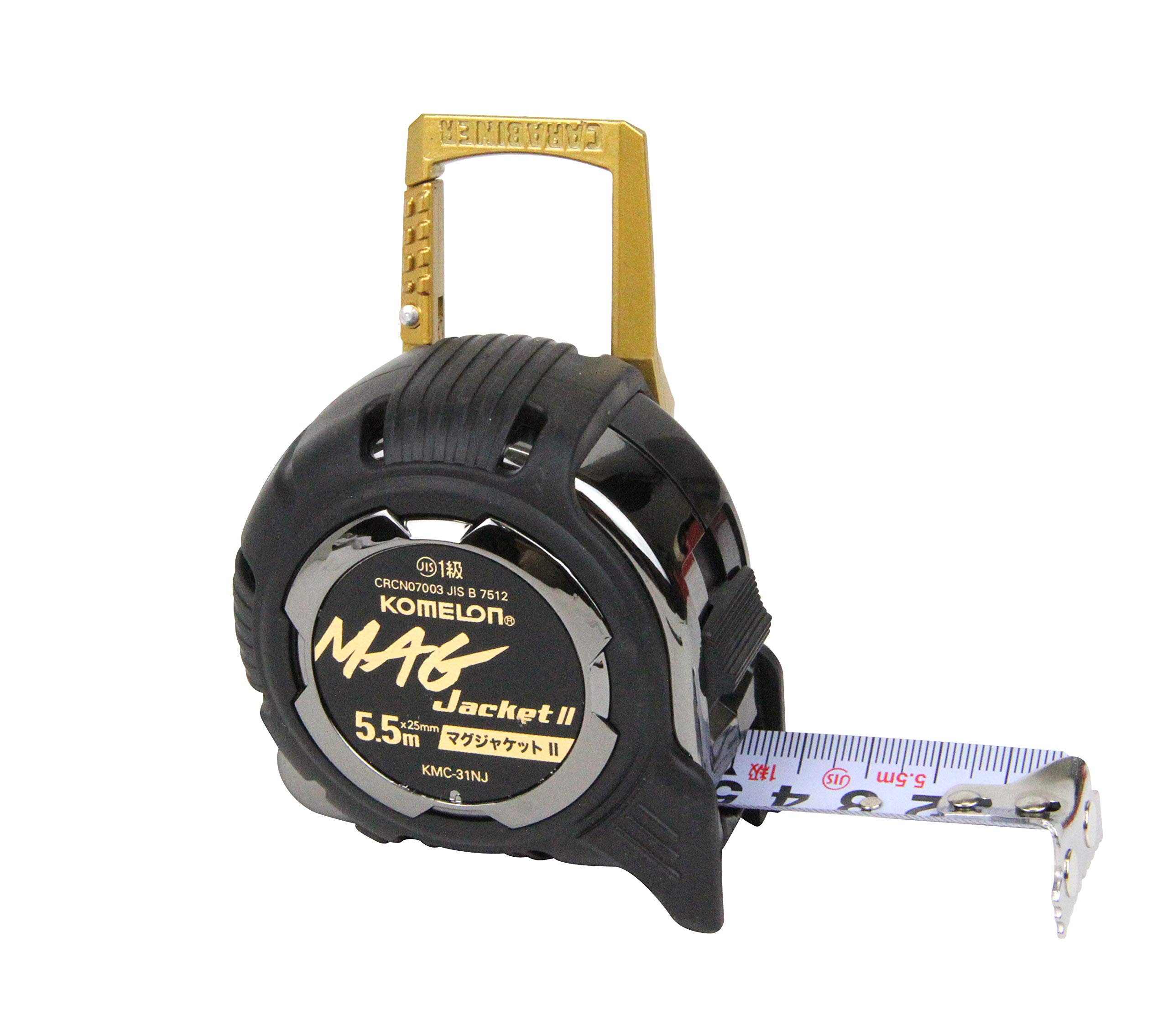Komelon Convex Mag Jacket JIS1 Class 25mm Width Color cannot be specified as it is an assorted product Black or Gold 5.5m KMC-31NJB
Komelon Convex Mag Jacket JIS1 Class 25mm Width Color cannot be specified as it is an assorted product Black or Gold 5.5m KMC-31NJB