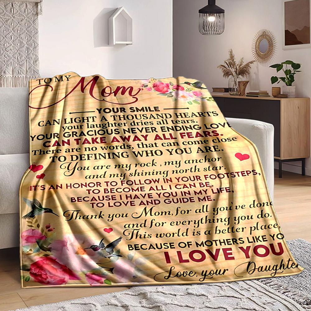 1pc Mom Appreciation Quote Blanket - Perfect Gift for Birthdays, Christmas & Halloween- Soft, Warm & Versatile yy250909093 75x90cm
1pc Mom Appreciation Quote Blanket - Perfect Gift for Birthdays, Christmas & Halloween- Soft, Warm & Versatile yy250909093 75x90cm