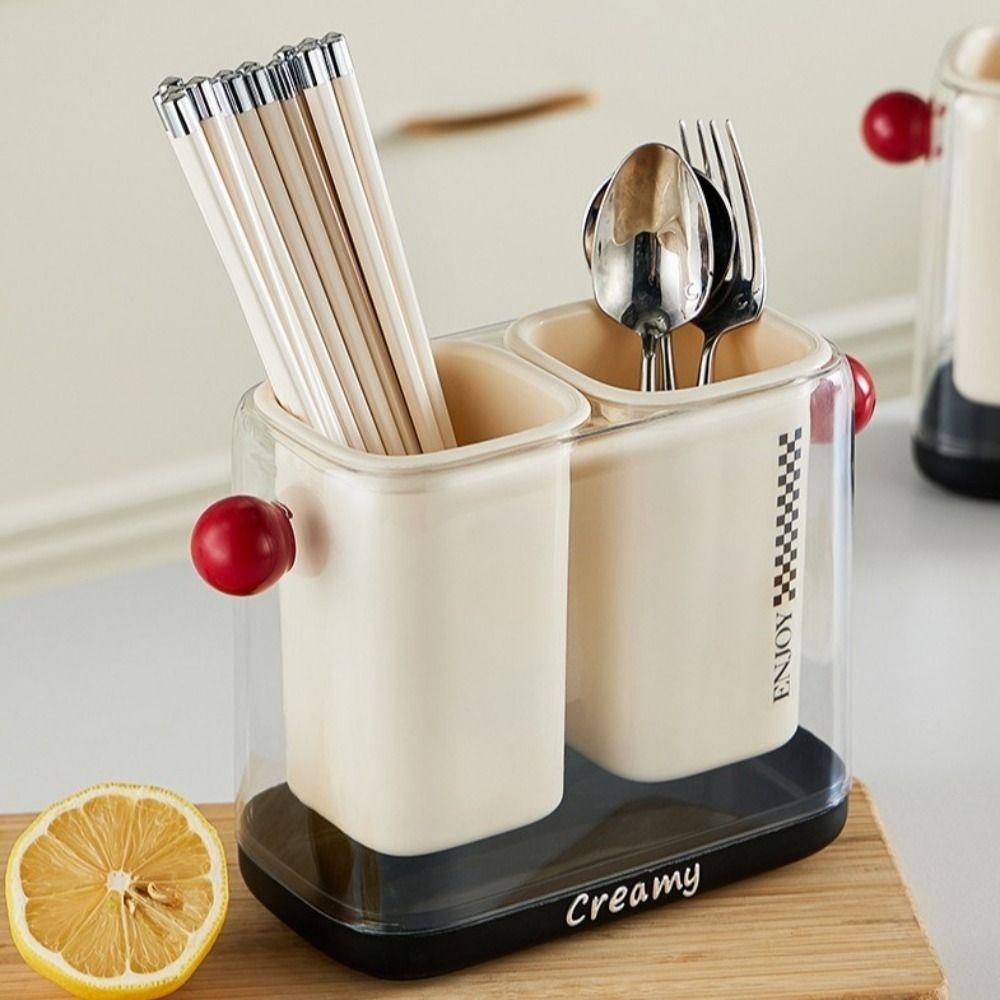 Plastic Spoon Fork Storage Shelf Double-Layer Tableware Drain Rack Kitchenware бежевий
Plastic Spoon Fork Storage Shelf Double-Layer Tableware Drain Rack Kitchenware бежевий