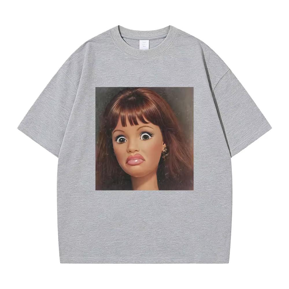 Hot Funny Disgusting Doll Meme Graphic Tshirt Unisexs Women High Quality Cotton T Shirts Casual Oversized Short Sleeve Streetwear 4XL
Hot Funny Disgusting Doll Meme Graphic Tshirt Unisexs Women High Quality Cotton T Shirts Casual Oversized Short Sleeve Streetwear 4XL