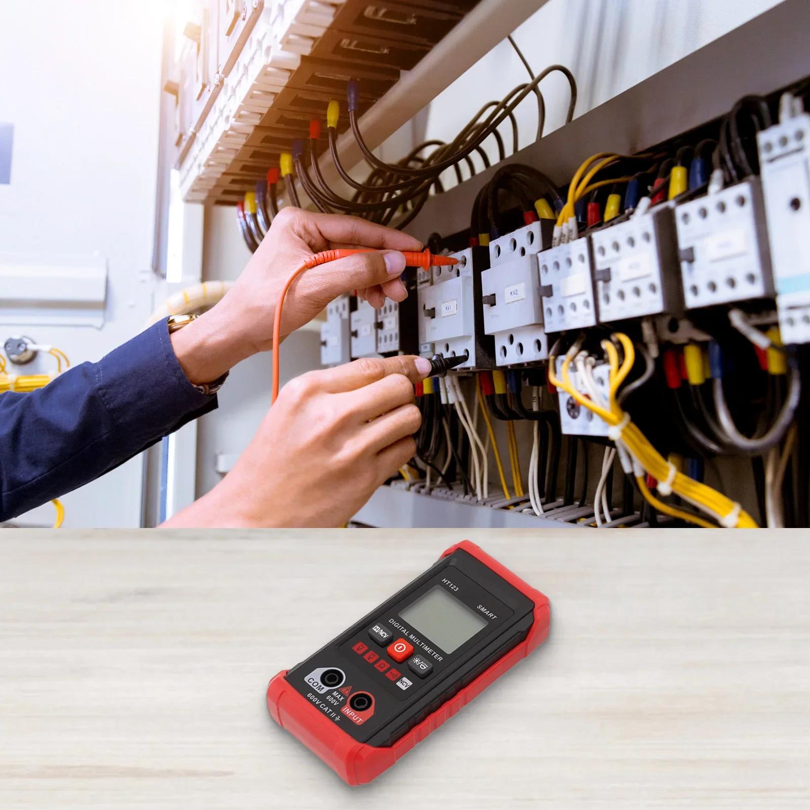 User Friendly HT123 Digital Multimeter Measures ACDC Voltage NCV Detection Auto Power Off Backlit Display Counts CHINA
User Friendly HT123 Digital Multimeter Measures ACDC Voltage NCV Detection Auto Power Off Backlit Display Counts CHINA