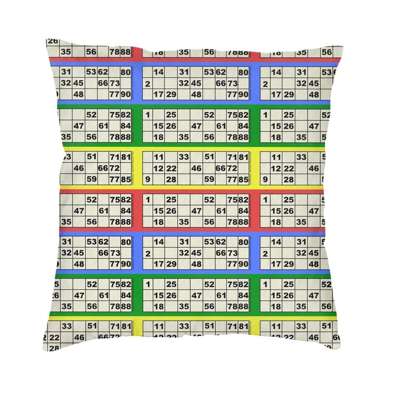 Bingo Paper Game Pillow Case Bedroom Decoration Luxury Cushions for Sofa Square Pillowcase 30cmx30cm
Bingo Paper Game Pillow Case Bedroom Decoration Luxury Cushions for Sofa Square Pillowcase 30cmx30cm