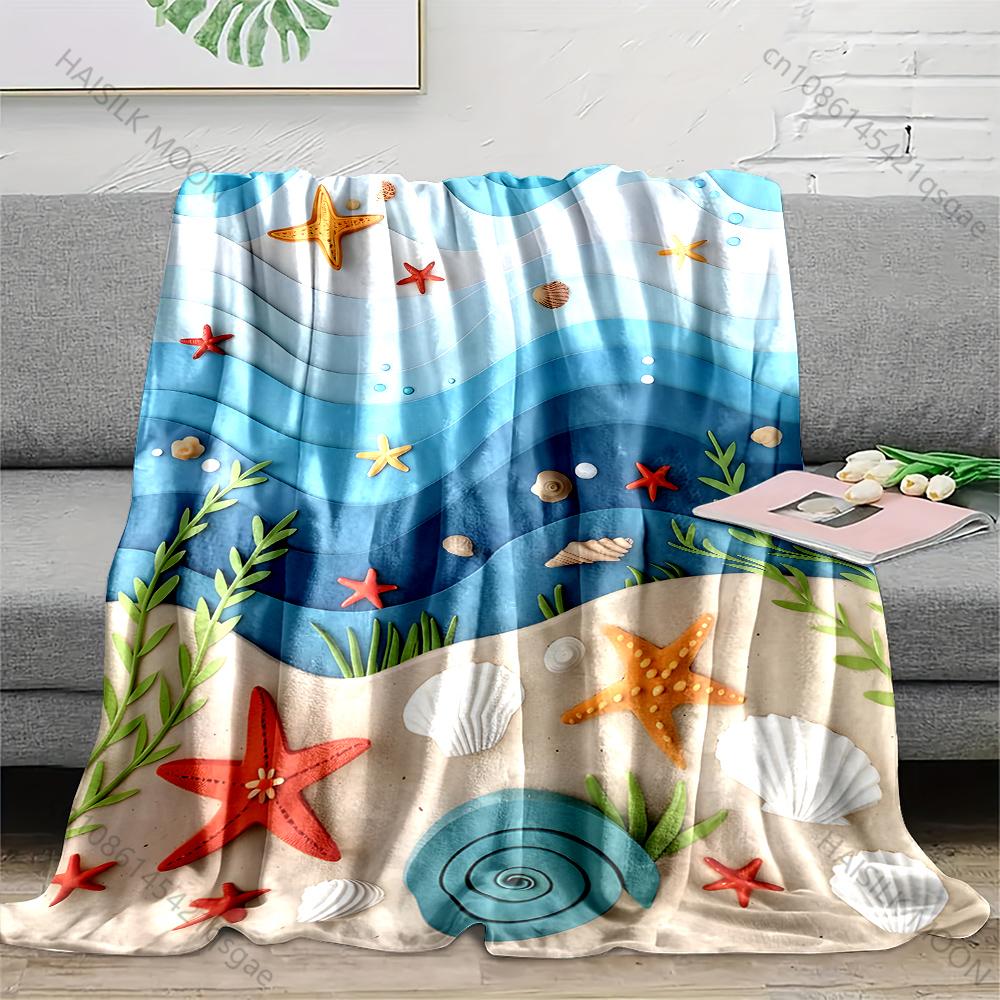 Multiple sizes Beach shells and starfish Blanket Suitable for Home Bedroom Sofa Travel Camping Blanket Various Sizes for Gifts 75x100cm
Multiple sizes Beach shells and starfish Blanket Suitable for Home Bedroom Sofa Travel Camping Blanket Various Sizes for Gifts 75x100cm
