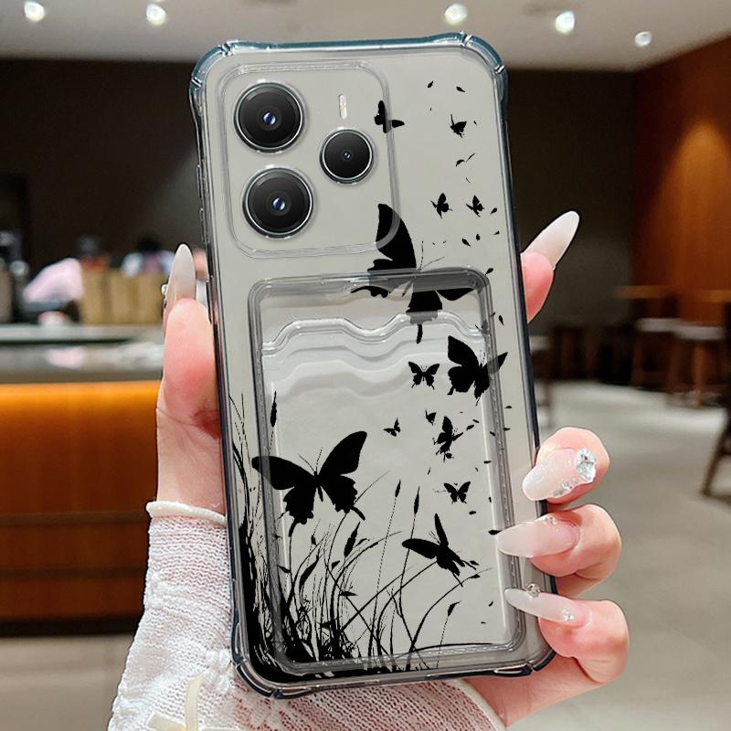 Card Pocket Bag Clear Phone Case For Xiaomi 14T 13T Xiaomi 14T 13T Pro Floral Butterfly Print Shockproof Soft TPU Silicone Cover xiaomi 14T pro
Card Pocket Bag Clear Phone Case For Xiaomi 14T 13T Xiaomi 14T 13T Pro Floral Butterfly Print Shockproof Soft TPU Silicone Cover xiaomi 14T pro